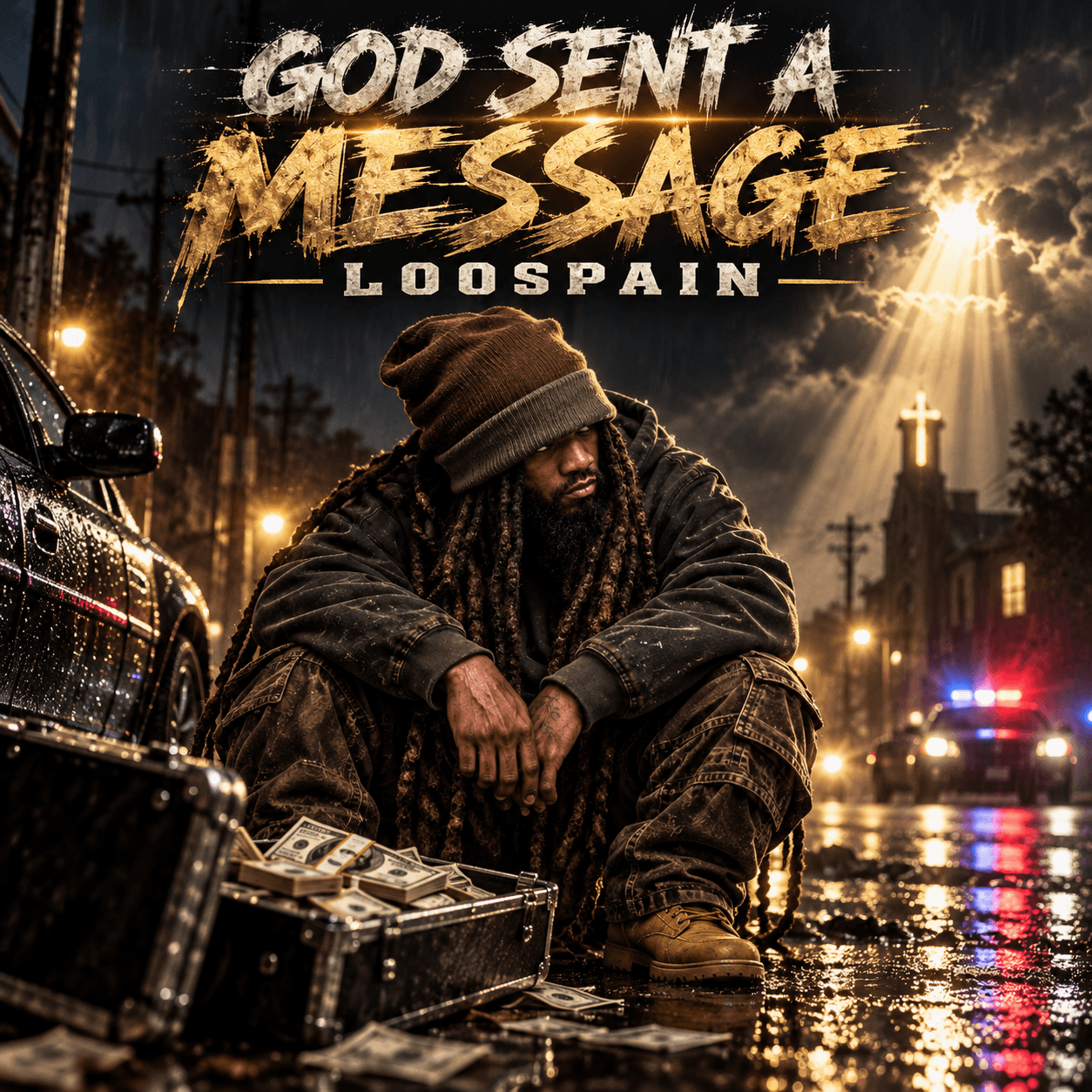God Sent a Message by Loospain — official single cover